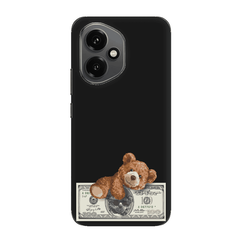 Honor Magic 400 Money Style Black Colored Silicone TPU Θήκη
